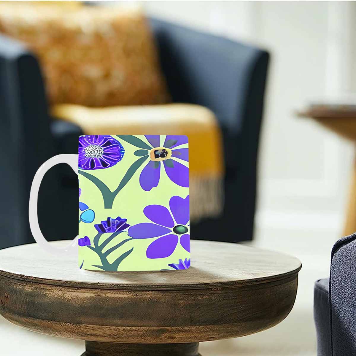 Quality Mug, coffee mug, tea cup, Bright florals, Set 1, Design 118