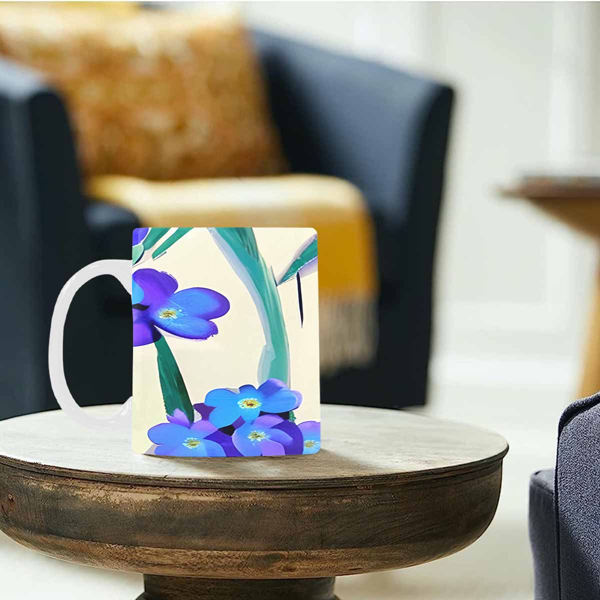 Quality Mug, coffee mug, tea cup, Bright florals, Set 1, Design 63