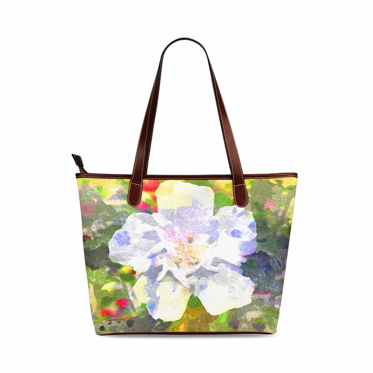 Classic Fabric handbag, watercolor floral, design 226