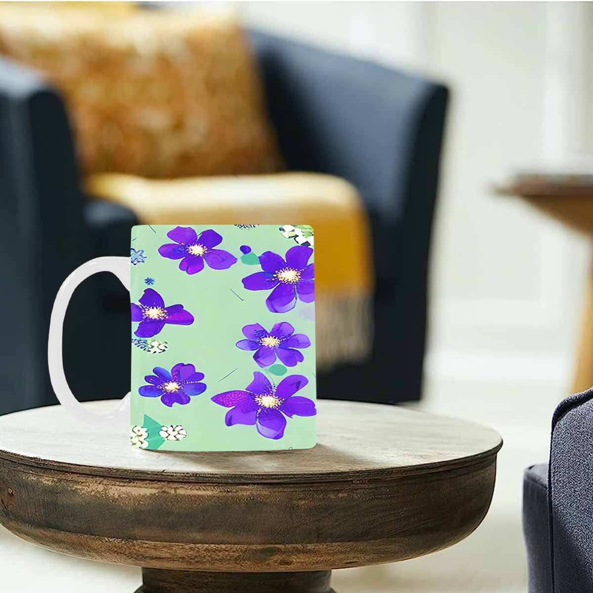 Quality Mug, coffee mug, tea cup, Bright florals, Set 1, Design 141