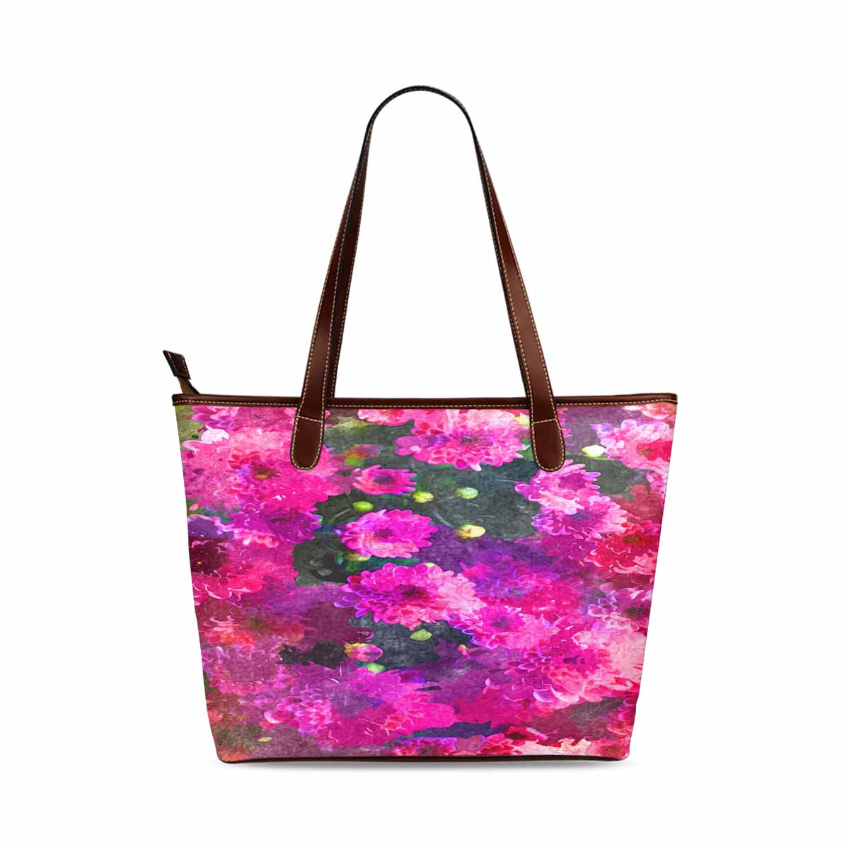 Classic Fabric handbag, watercolor floral, design 238