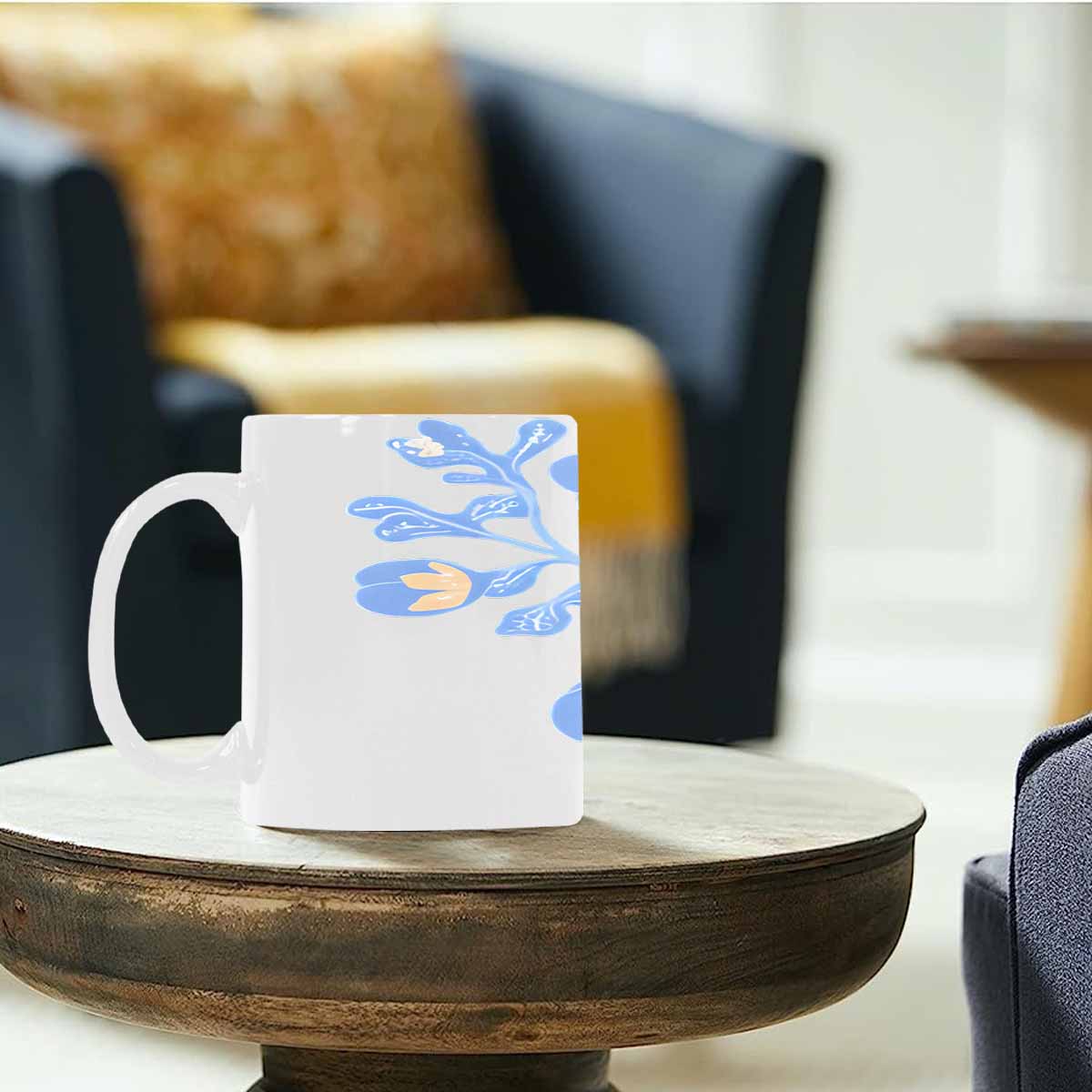 Quality Mug, coffee mug, tea cup, Bright florals, Set 2, design 10
