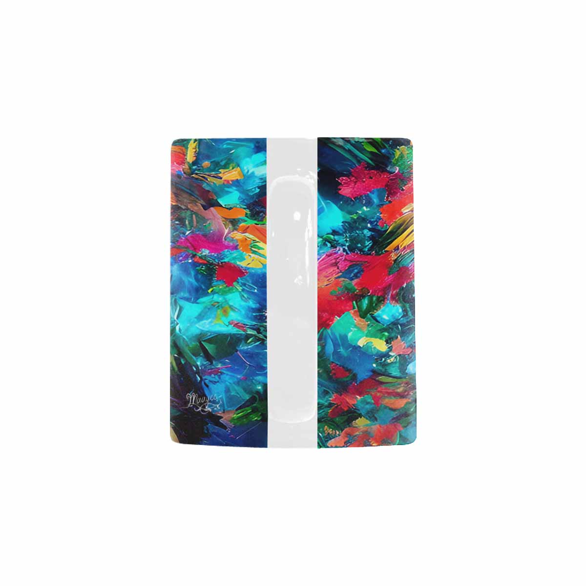 USA, Color Coffee Mug, tea cup, caucasian Face, design 16