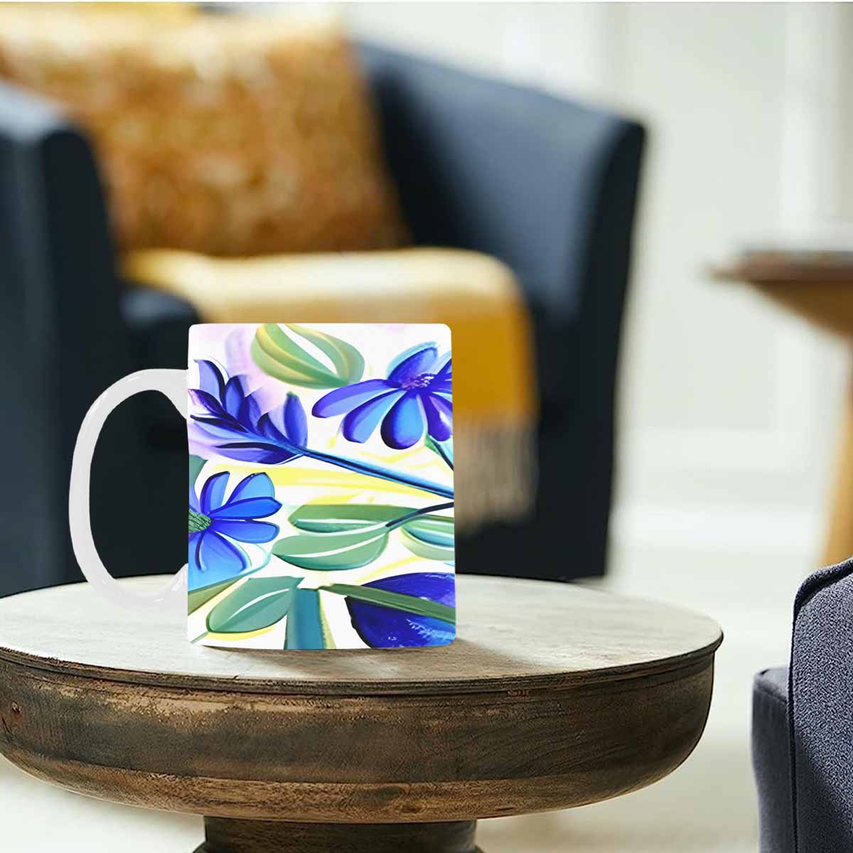 Quality Mug, coffee mug, tea cup, Bright florals, Set 1, Design 58