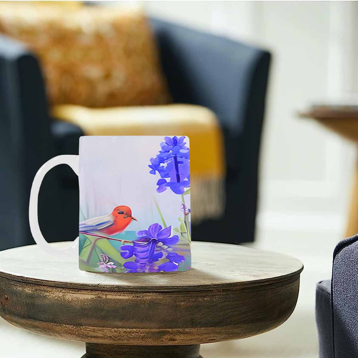 Quality Mug, coffee mug, tea cup, Bright florals, Set 1, Design 87