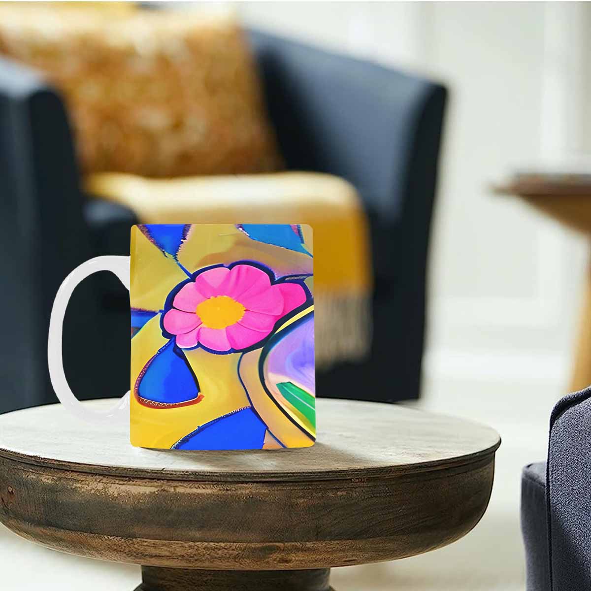 Quality Mug, coffee mug, tea cup, Bright florals, Set 1, Design 72