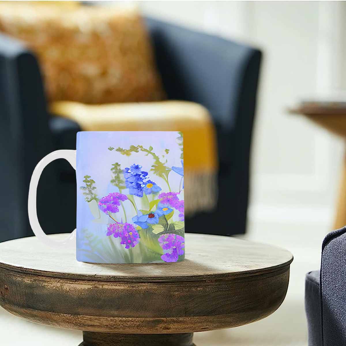 Quality Mug, coffee mug, tea cup, Bright florals, Set 1, Design 92