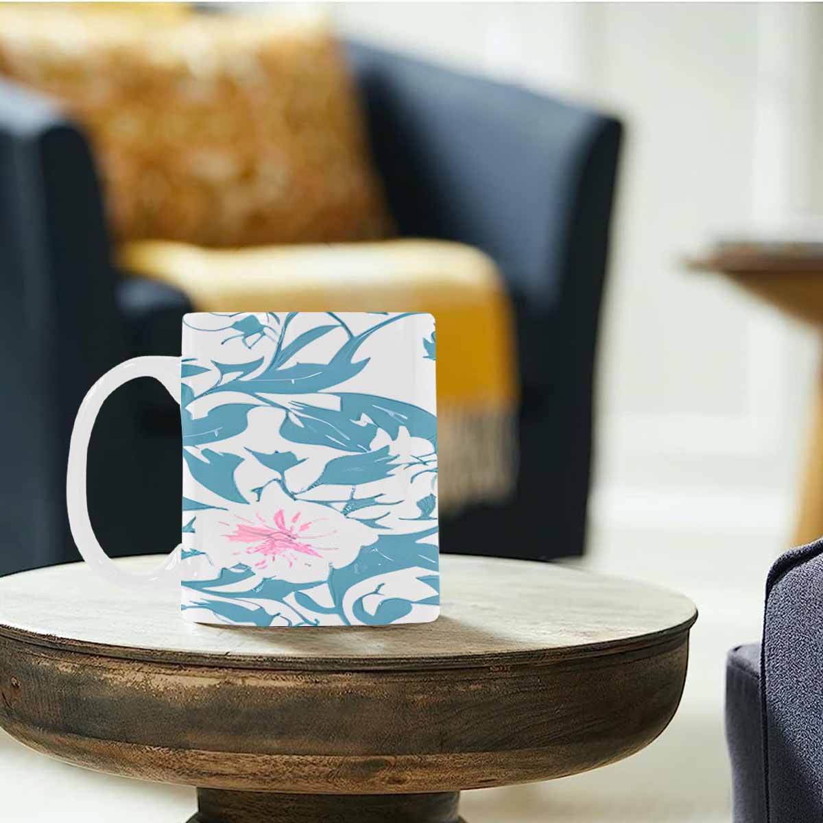 Quality Mug, coffee mug, tea cup, Bright florals, Set 2, design 29