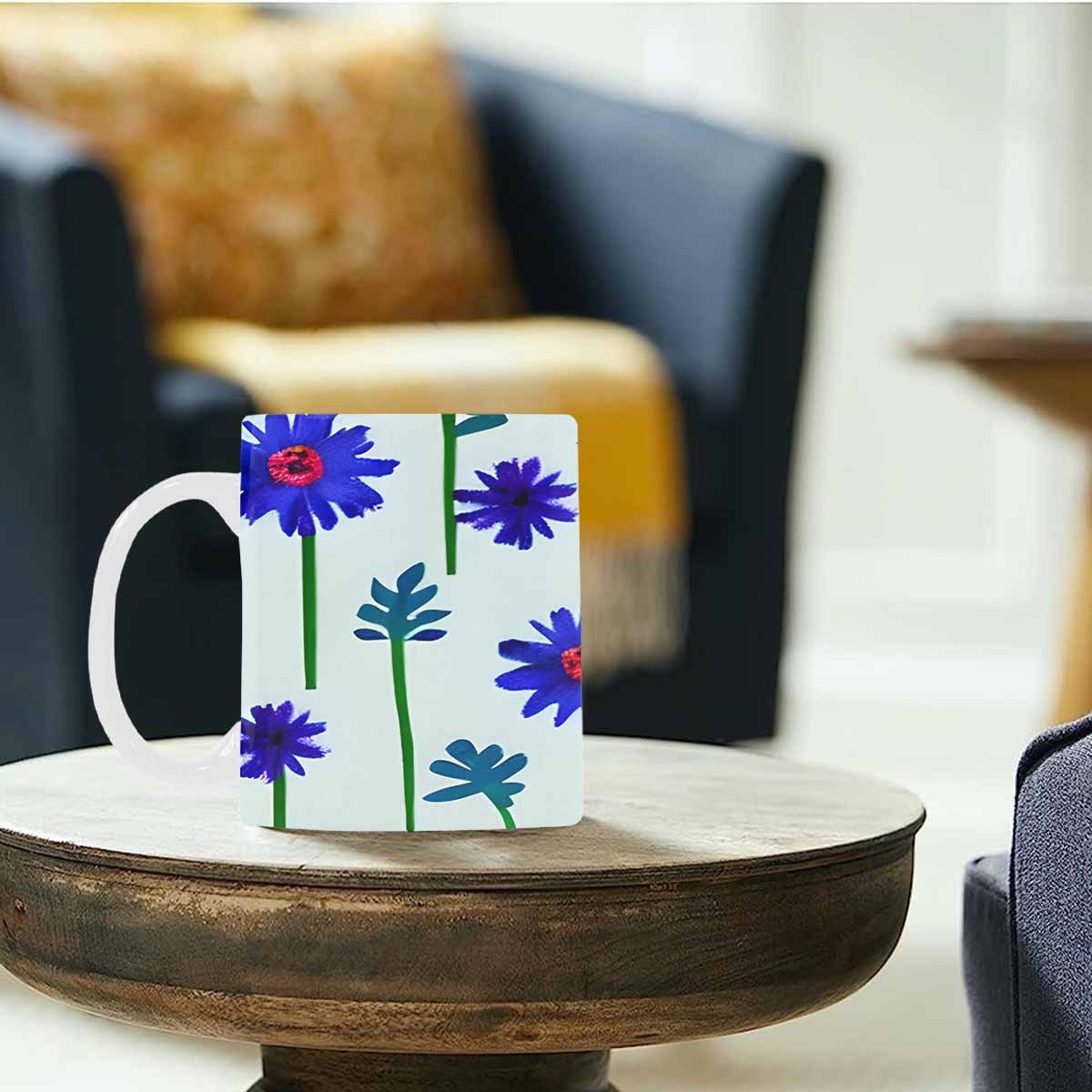 Quality Mug, coffee mug, tea cup, Bright florals, Set 1, Design 138