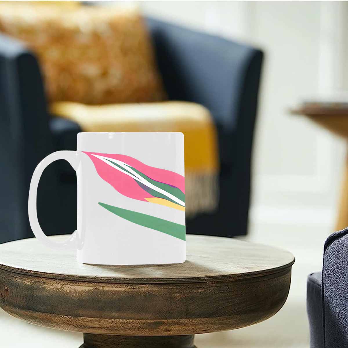 Quality Mug, coffee mug, tea cup, Bright florals, Set 2, design 81