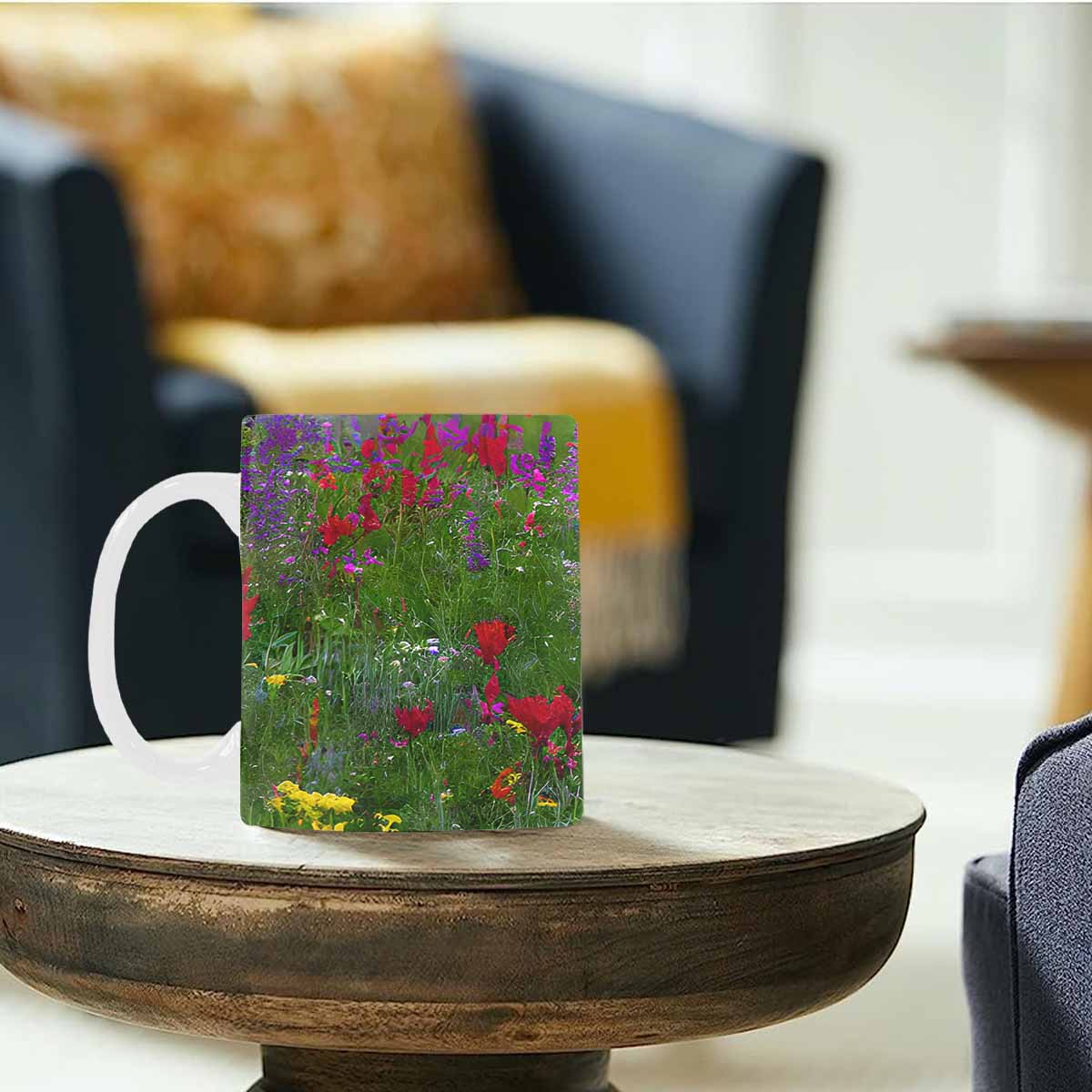 Quality Mug, coffee mug, tea cup, Bright florals, Set 1, Design 3