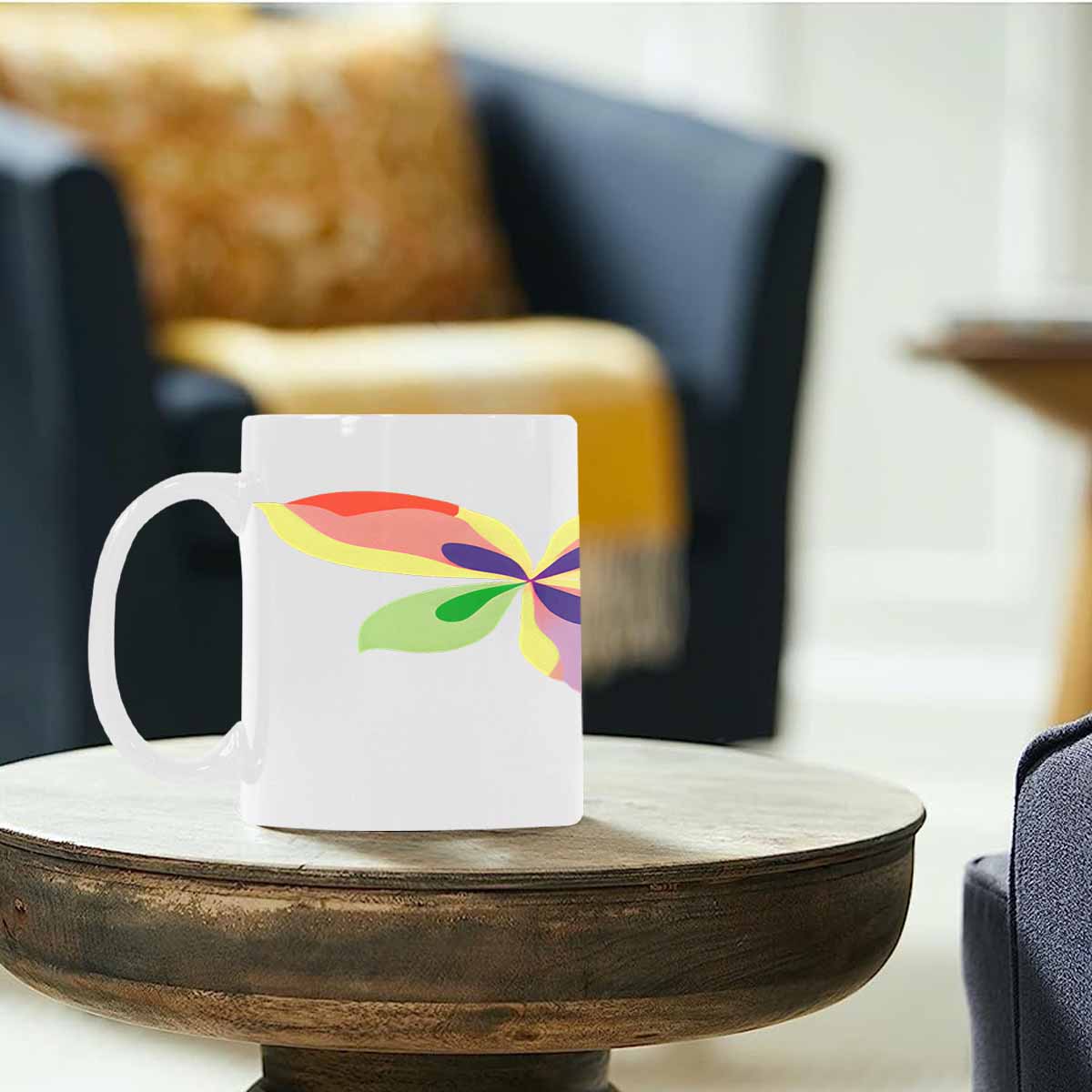 Quality Mug, coffee mug, tea cup, Bright florals, Set 2, design 96