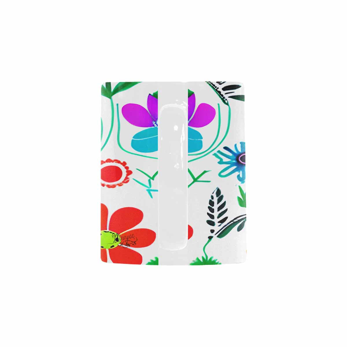 USA made Quality Mug, coffee mug, tea cup, Bright florals, Set 1, Design 128