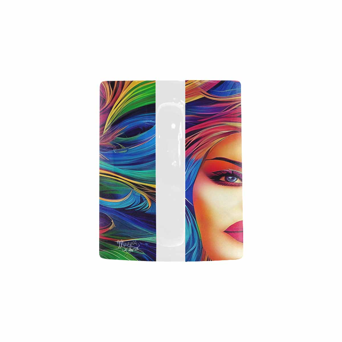 USA, Color Coffee Mug, tea cup, caucasian Face, design 33