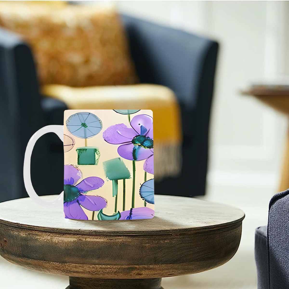 Quality Mug, coffee mug, tea cup, Bright florals, Set 1, Design 149