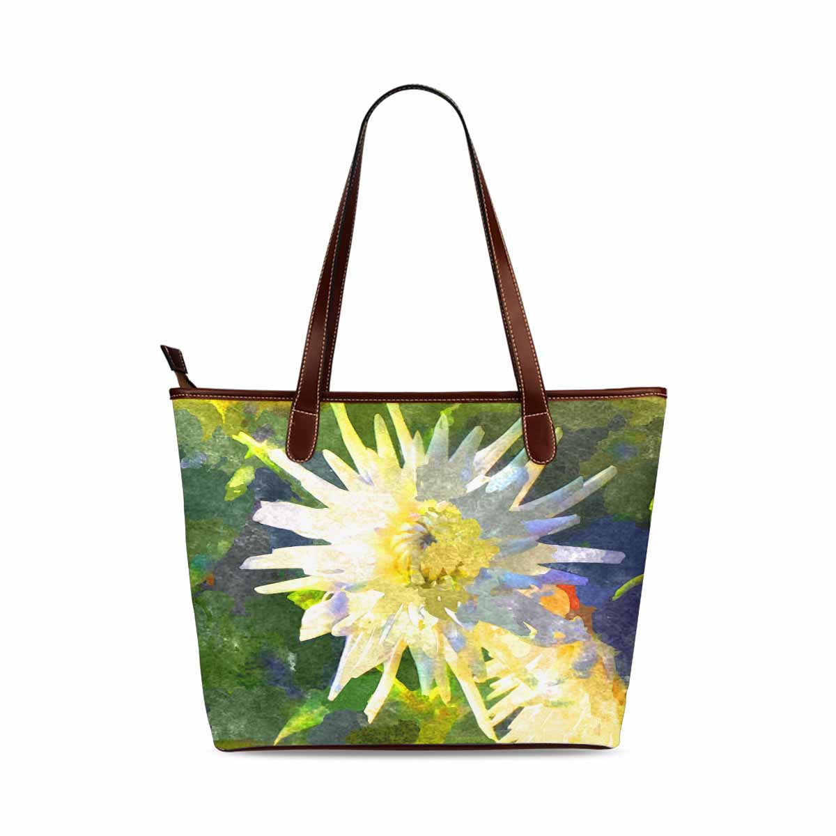 Classic Fabric handbag, watercolor floral, design 239