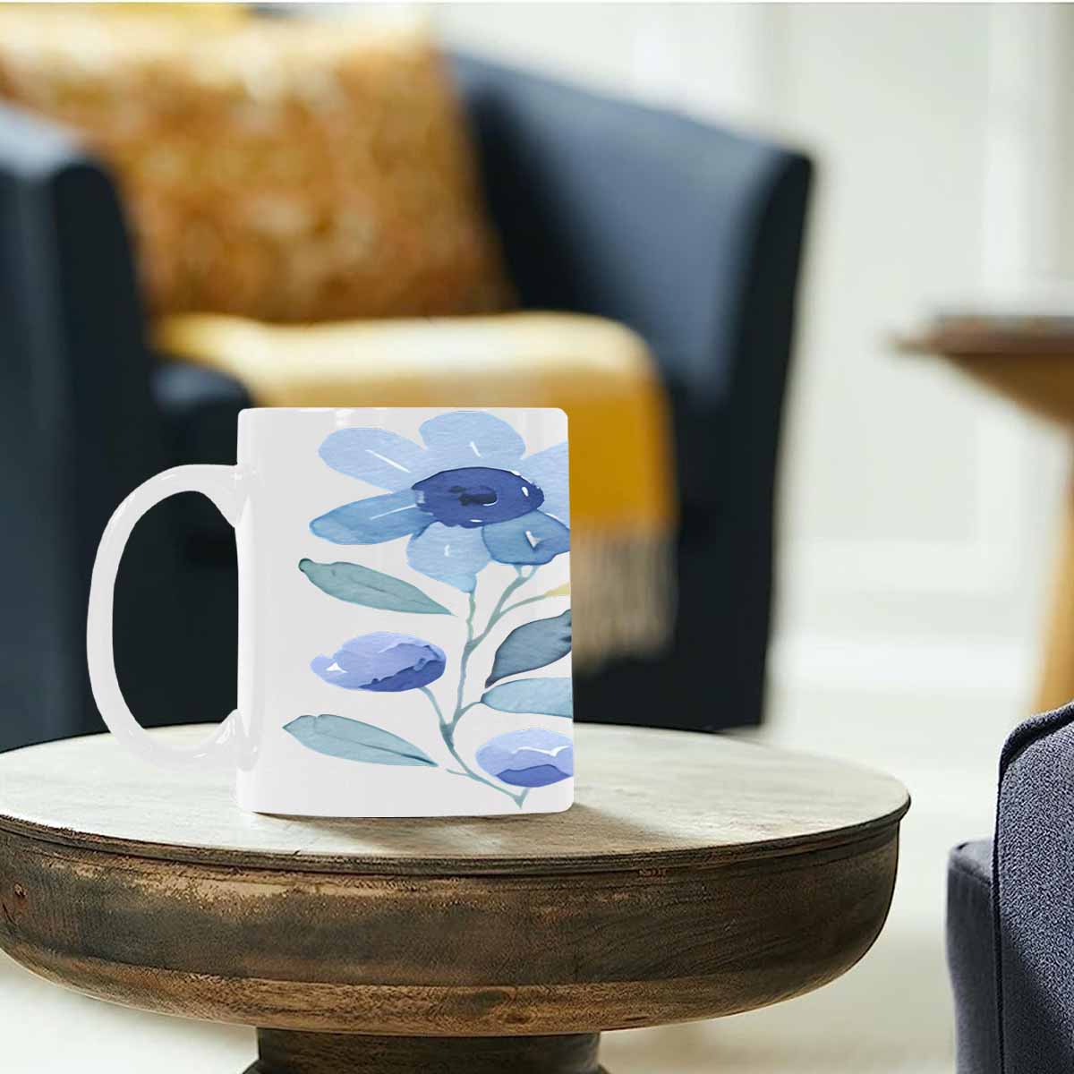 Quality Mug, coffee mug, tea cup, Bright florals, Set 2, design 43