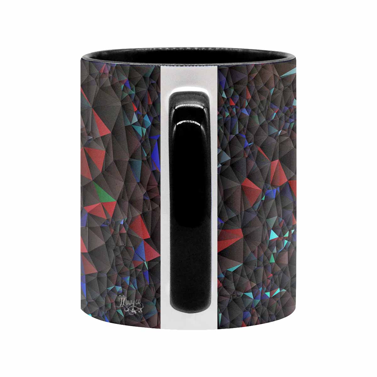 Coffee Mug, tea cup, black core, abstract, design 72