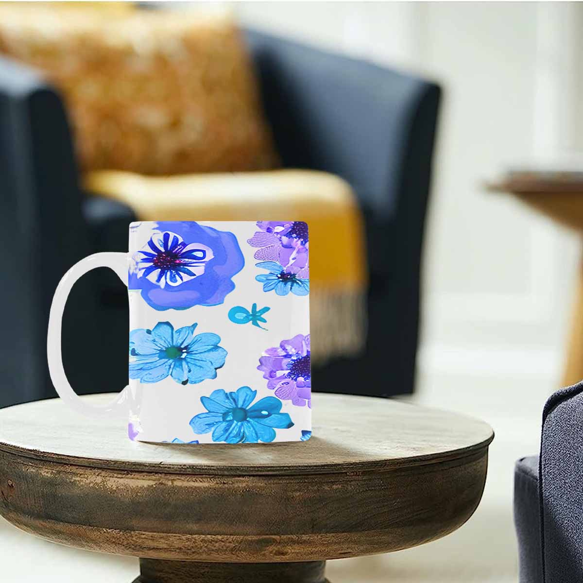 Quality Mug, coffee mug, tea cup, Bright florals, Set 1A, Design 144
