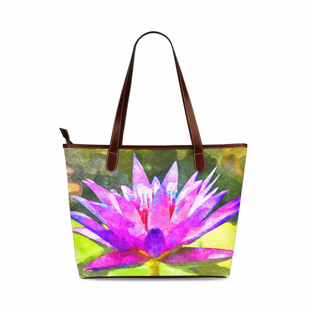 Classic Fabric handbag, watercolor floral, design 279