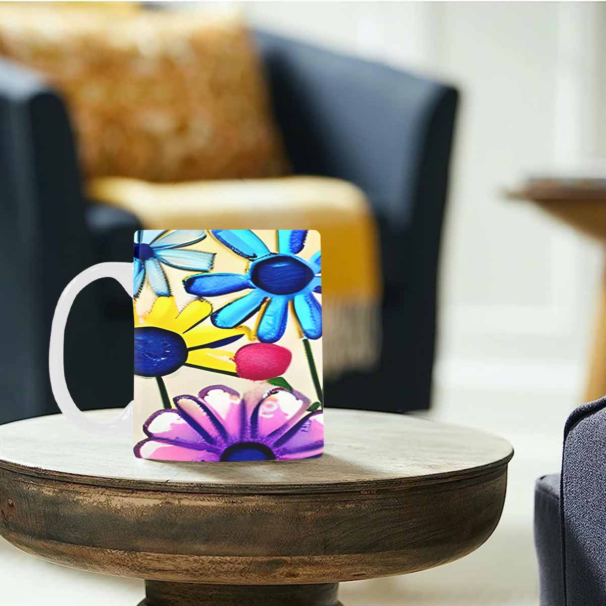 Quality Mug, coffee mug, tea cup, Bright florals, Set 1, Design 50
