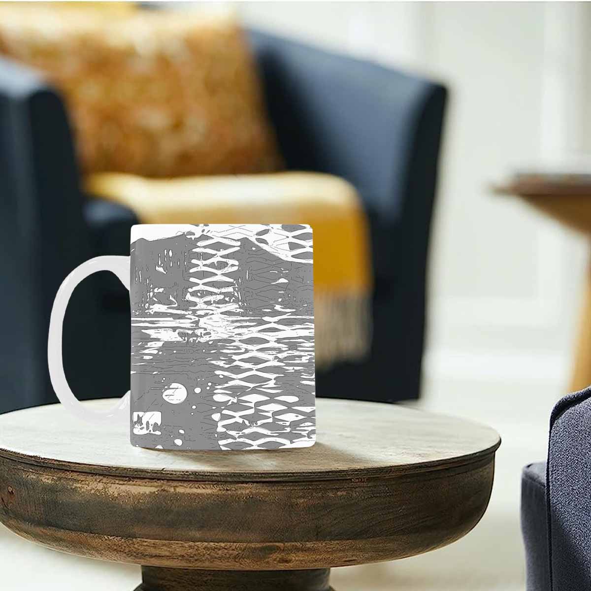 Quality Mug, coffee mug, tea cup, B & W Abstract, Set 1, design 116