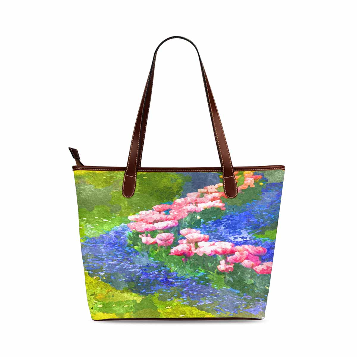 Classic Fabric handbag, watercolor floral, design 269