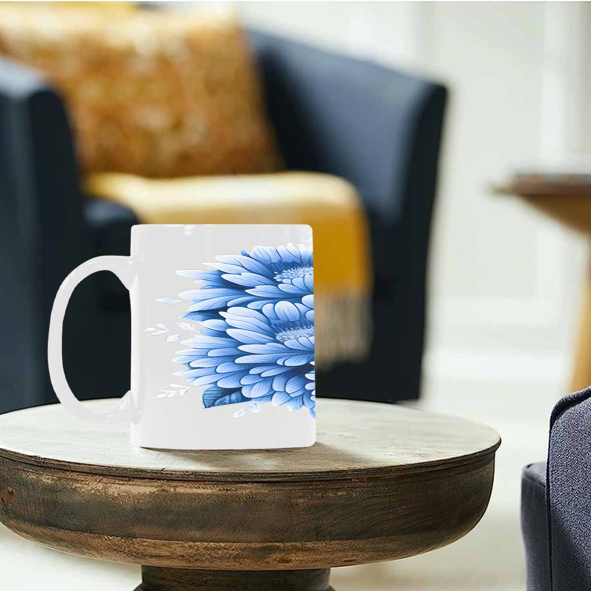 Quality Mug, coffee mug, tea cup, Bright florals, Set 2, design 13