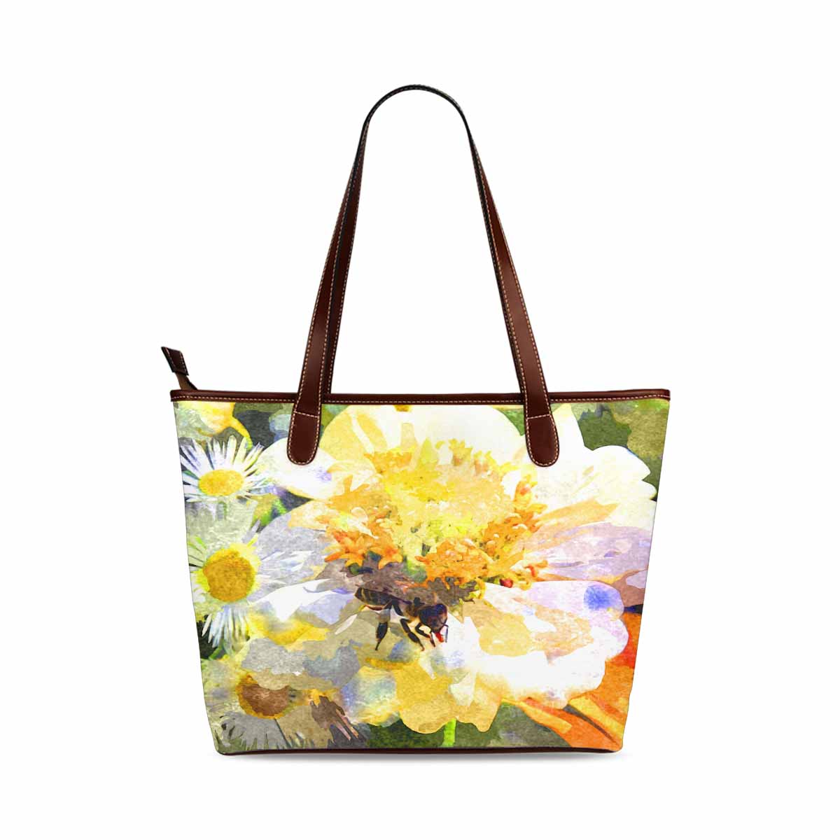 Classic Fabric handbag, watercolor floral, design 180