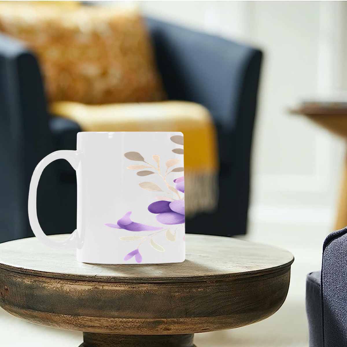 Quality Mug, coffee mug, tea cup, Bright florals, Set 2, design 25