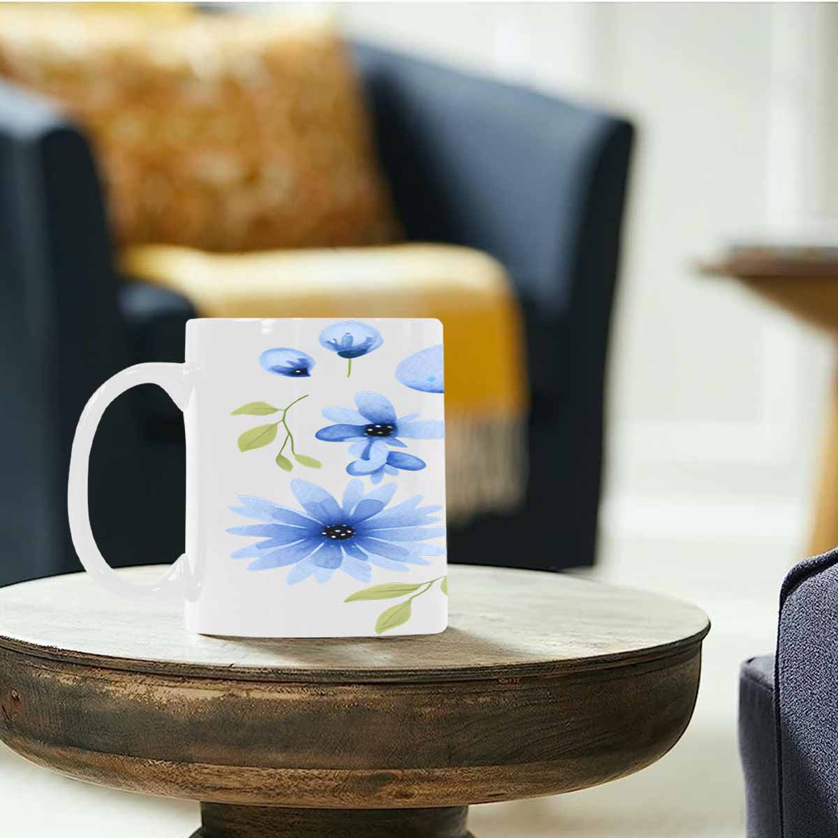 Quality Mug, coffee mug, tea cup, Bright florals, Set 2, design 46