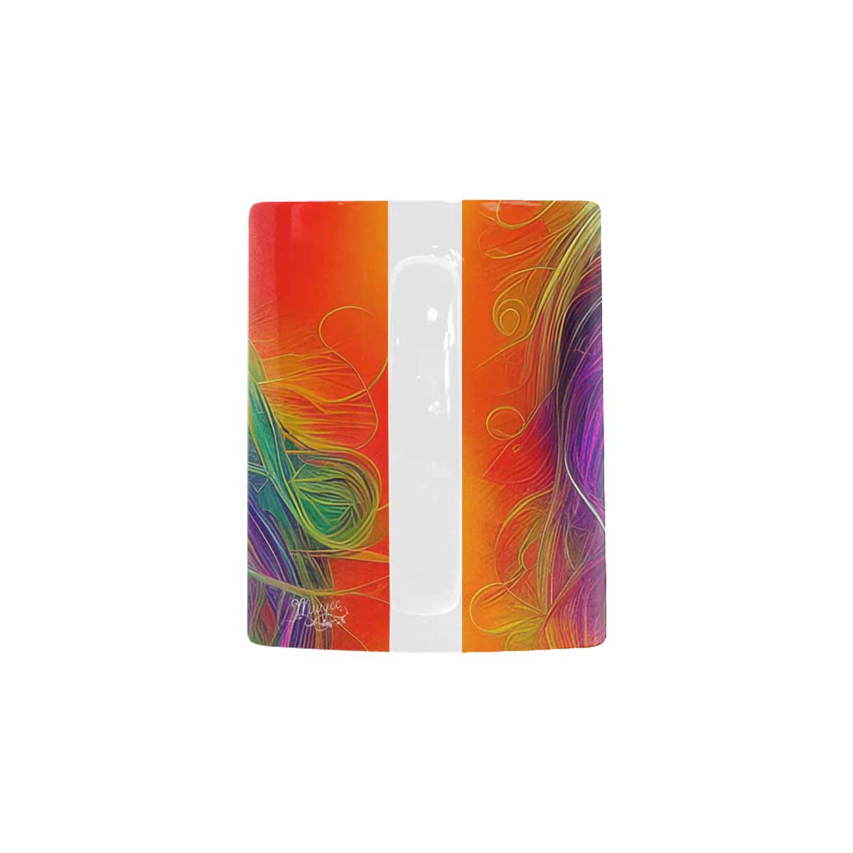 USA, Color Coffee Mug, tea cup, caucasian Face, design 34