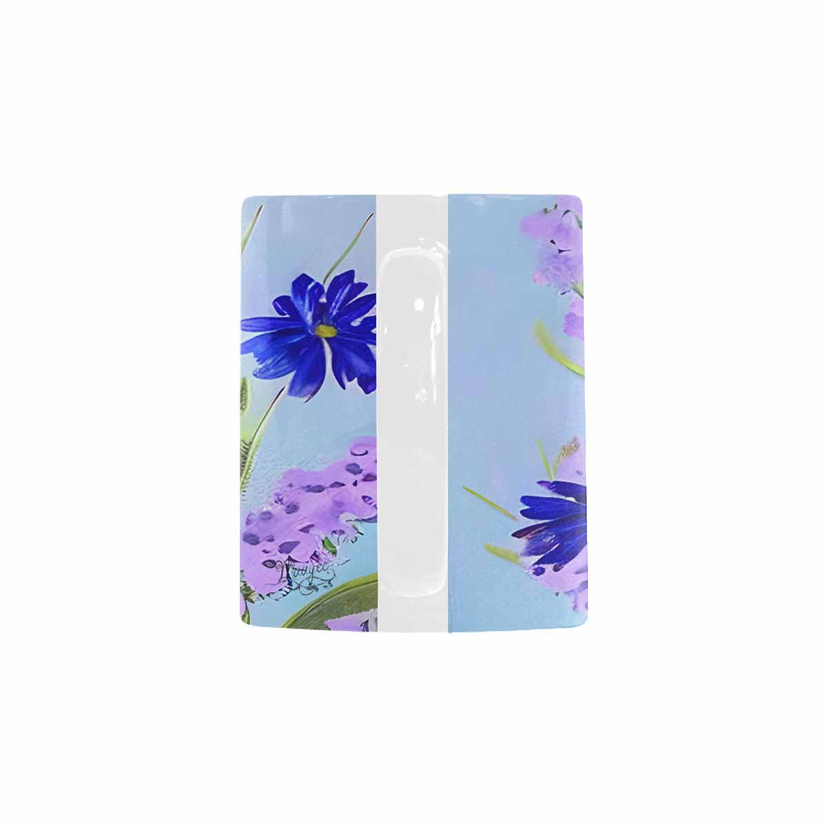 USA made Quality Mug, coffee mug, tea cup, Bright florals, Set 1, Design 96
