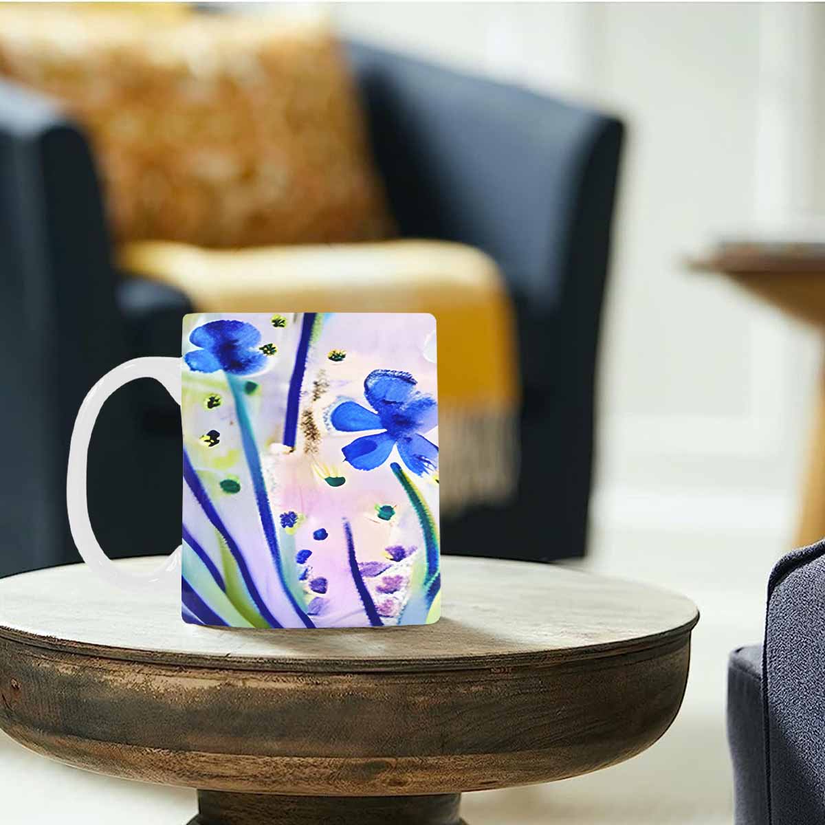 Quality Mug, coffee mug, tea cup, Bright florals, Set 1, Design 147