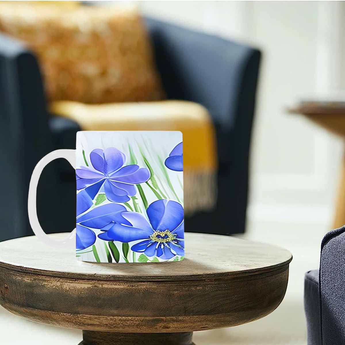 Quality Mug, coffee mug, tea cup, Bright florals, Set 1, Design 86