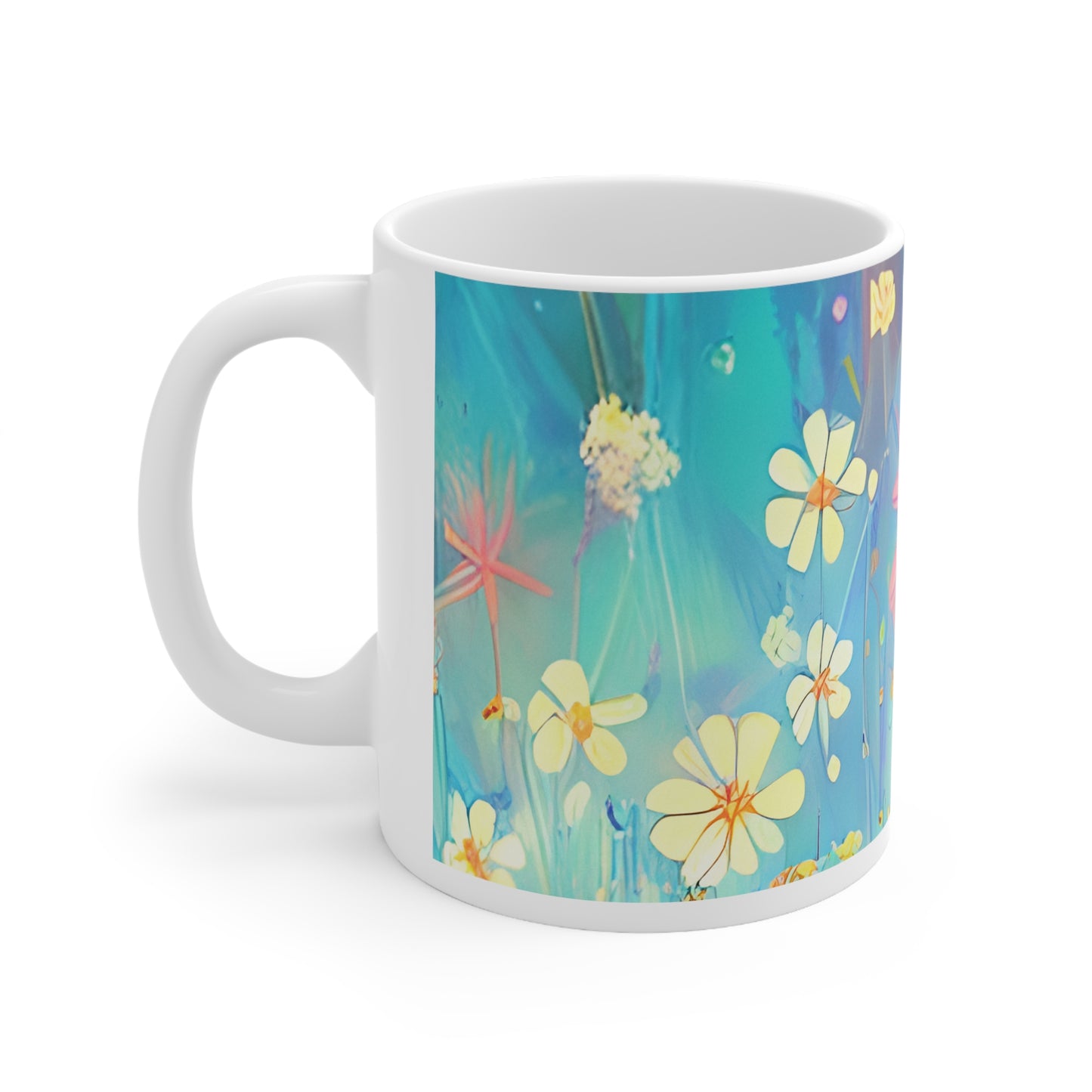 Quality Mug, coffee mug , tea cup, Set 2, Floral design 6