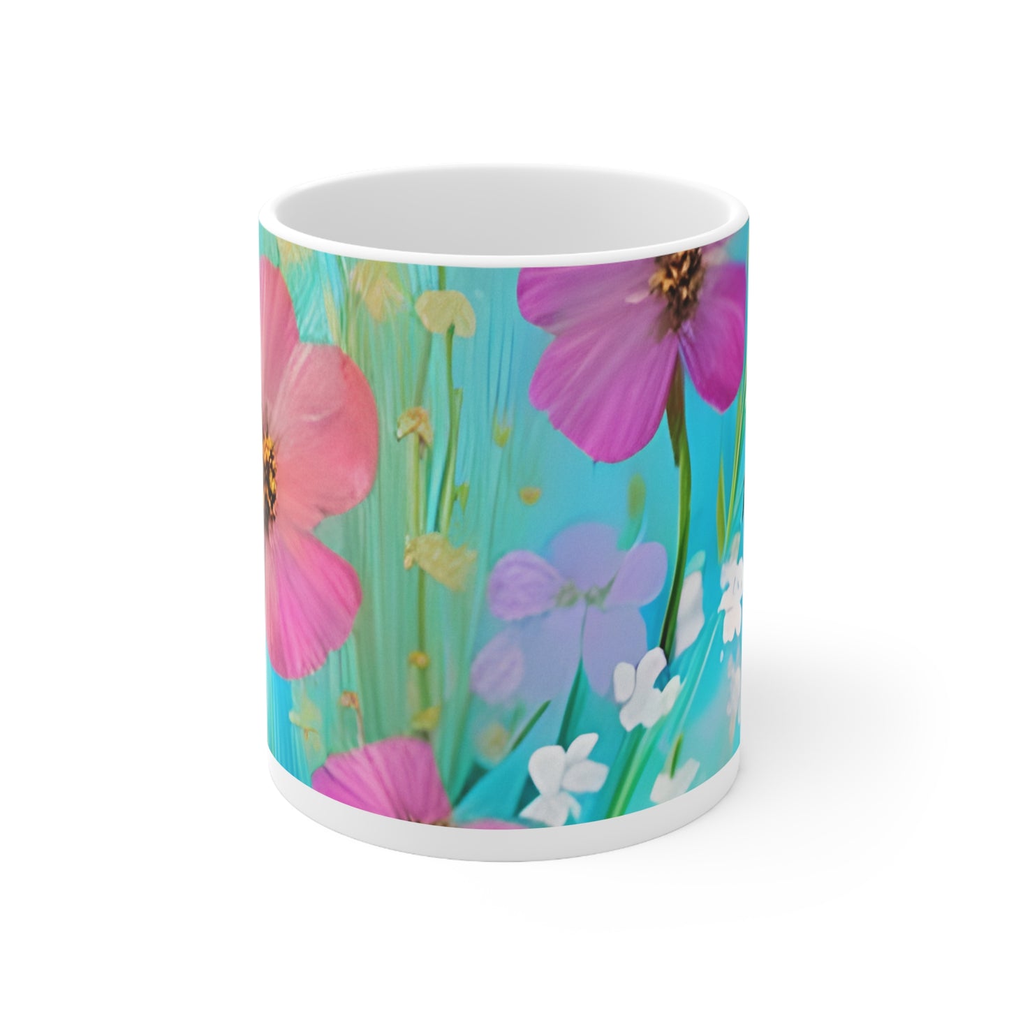 Quality Mug, coffee mug , tea cup, Set 2, Floral design 2