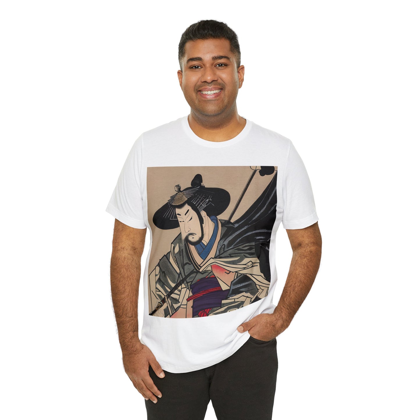 Mens TShirt, unisex T Shirt, Japanese Edo Samurai, design 1