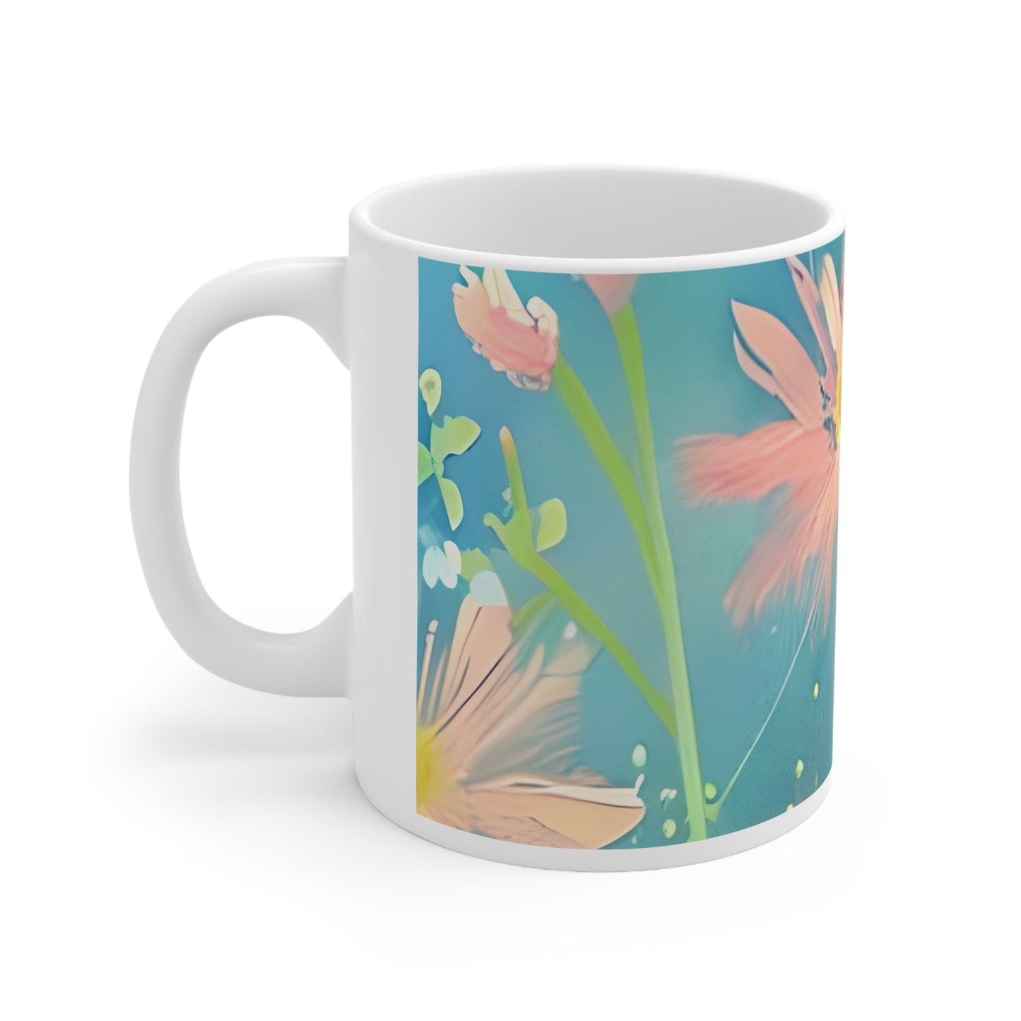Quality Mug, coffee mug , tea cup, Set 2, Floral design 1