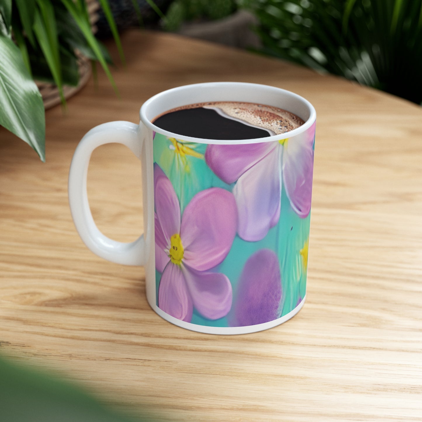 Quality Mug, coffee mug , tea cup, Set 2, Floral design 9