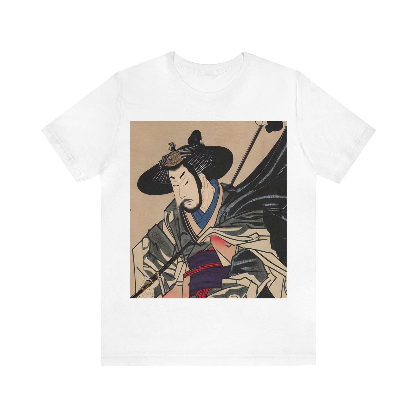 Mens TShirt, unisex T Shirt, Japanese Edo Samurai, design 1