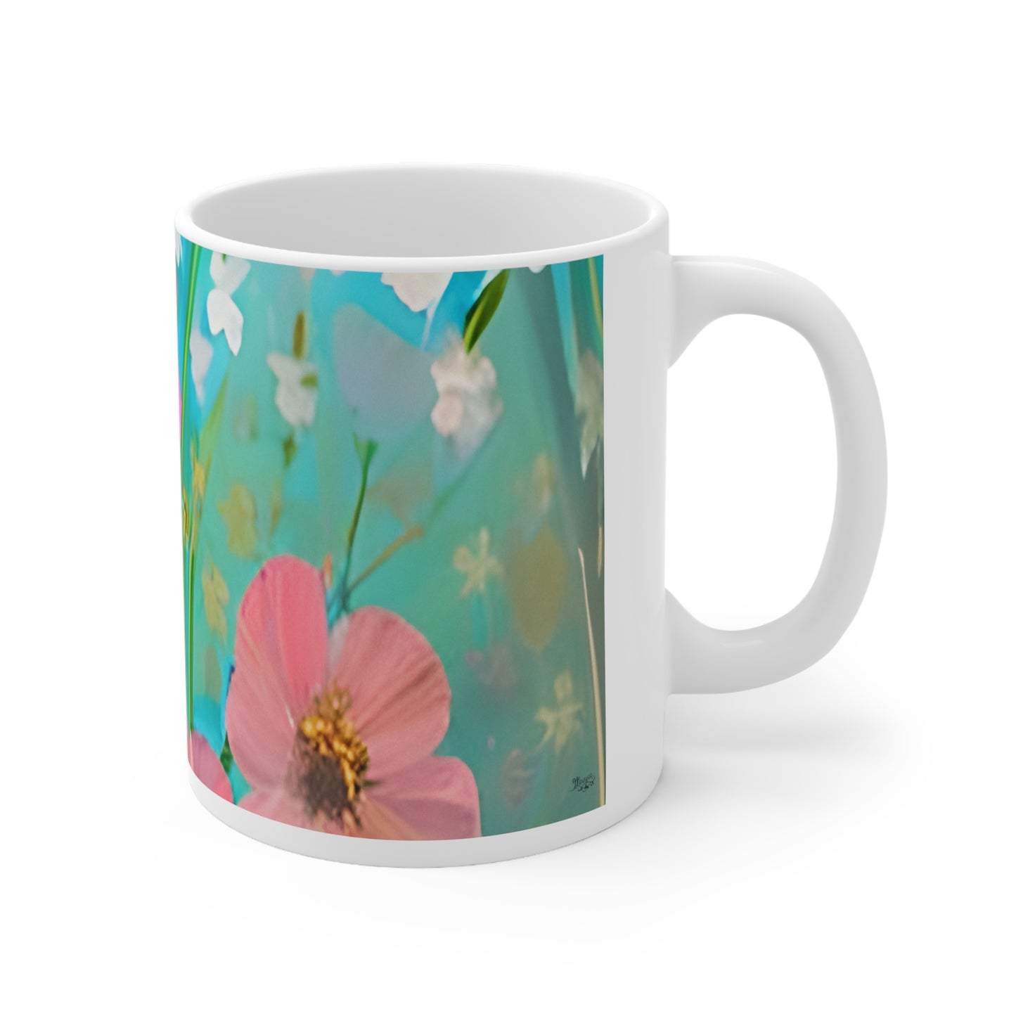 Quality Mug, coffee mug , tea cup, Set 2, Floral design 3