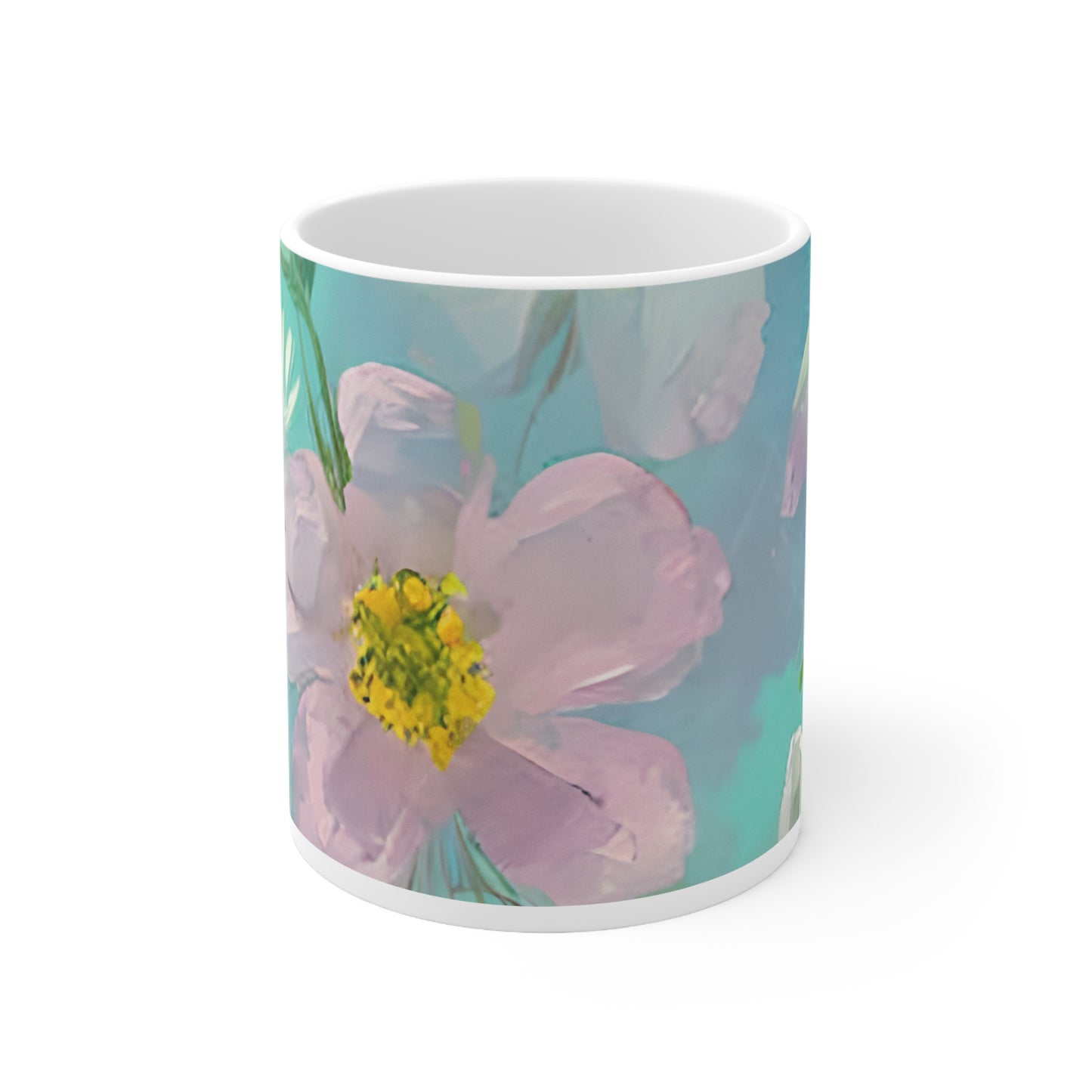 Quality Mug, coffee mug , tea cup, Set 2, Floral design 5