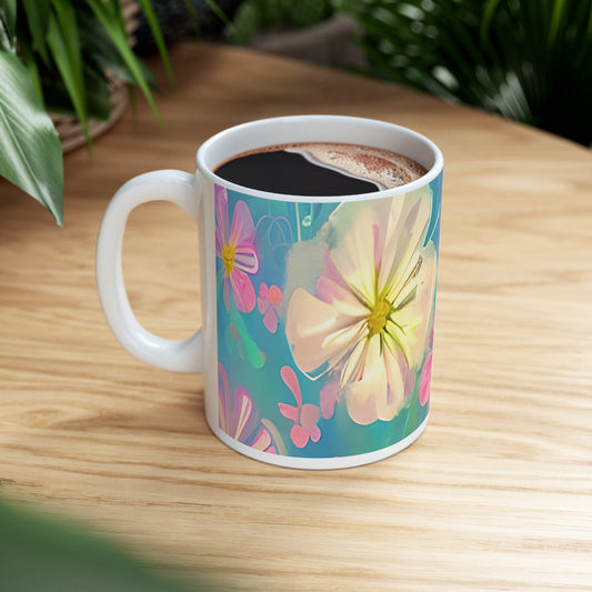 Quality Mug, coffee mug , tea cup, Set 2, Floral design 10