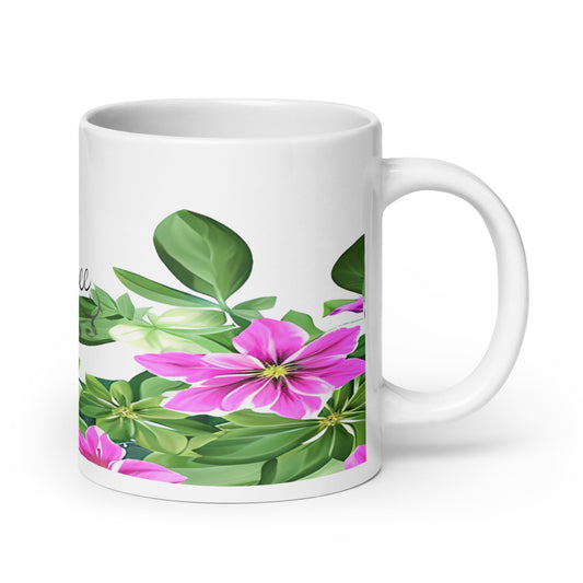 Quality mug, coffee mug, tea cup, set 1 floral mug, design 1