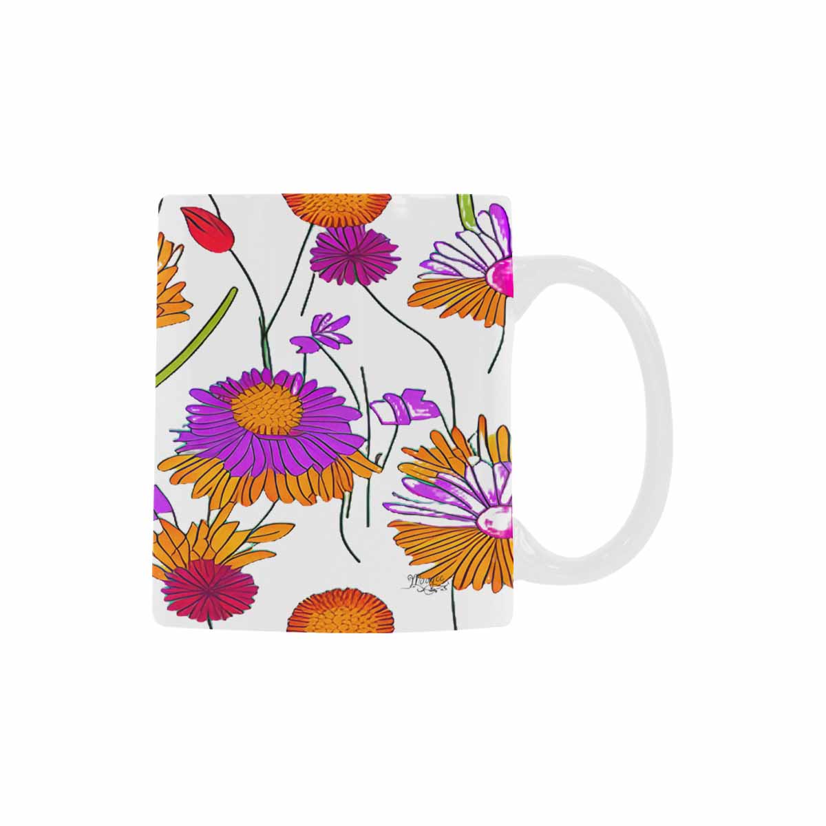 Quality Mug, coffee mug, tea cup, Set 1A, Mixed Floral design 5