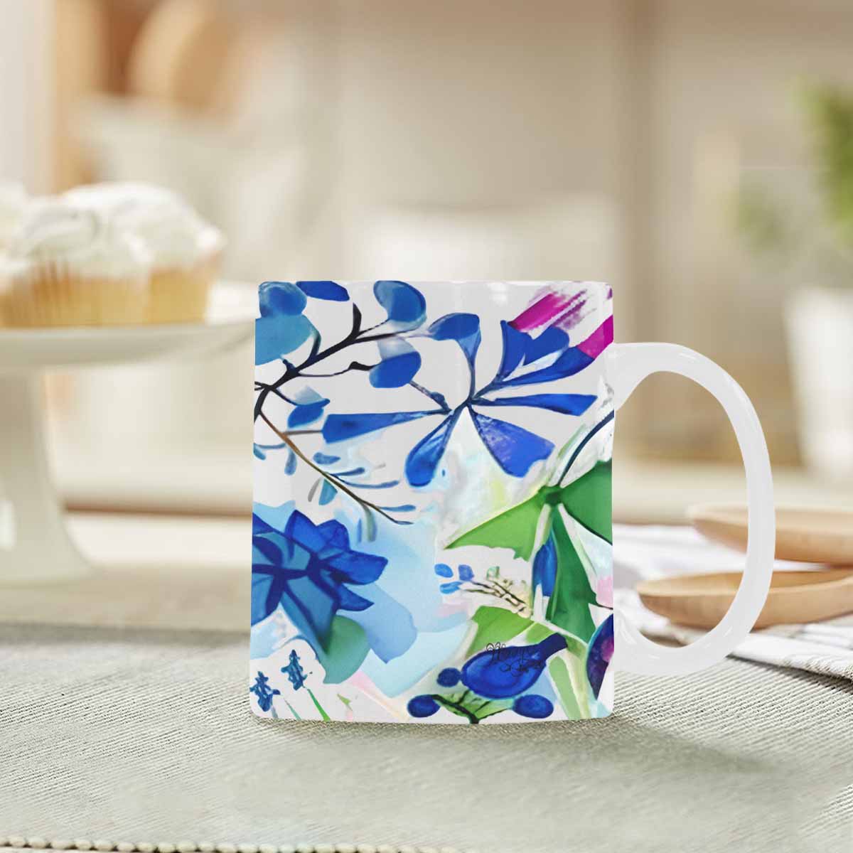 Quality Mug, coffee mug, tea cup, Bright florals, Set 1A, Design 27