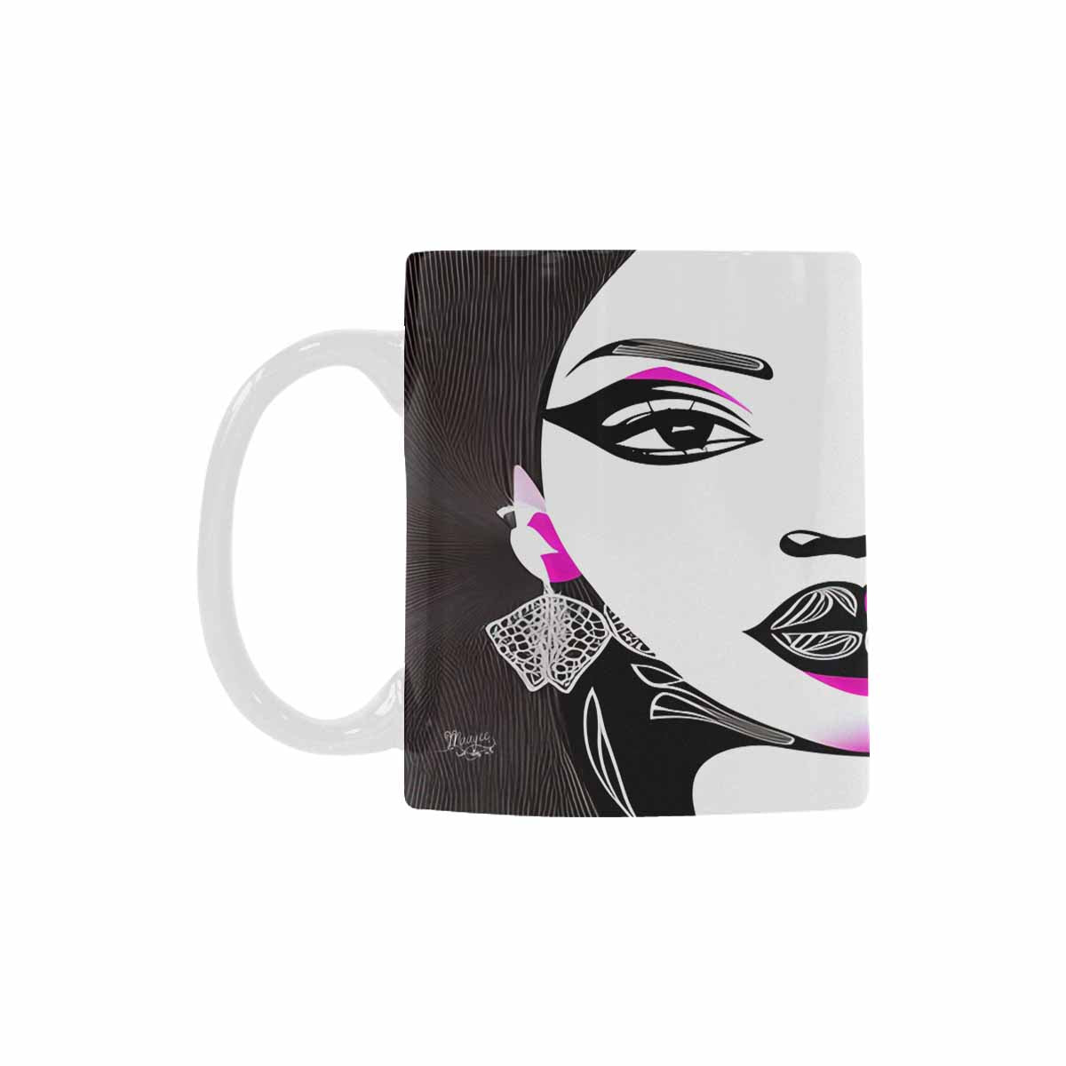 Quality Mug, coffee mug, tea cup, Black Faces, Set 1, design 44