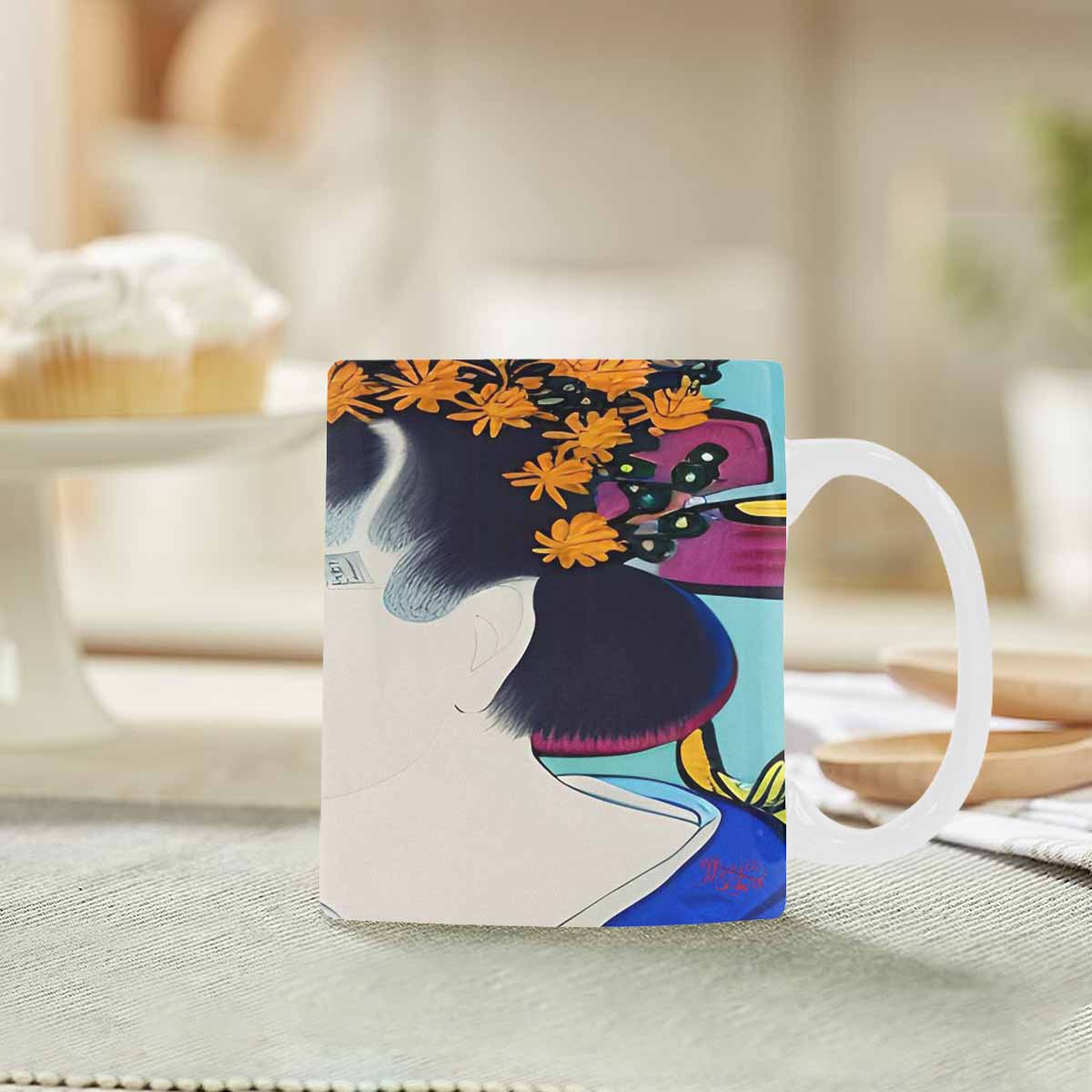 Quality Mug, coffee mug, tea cup, Asian Faces, Design 45