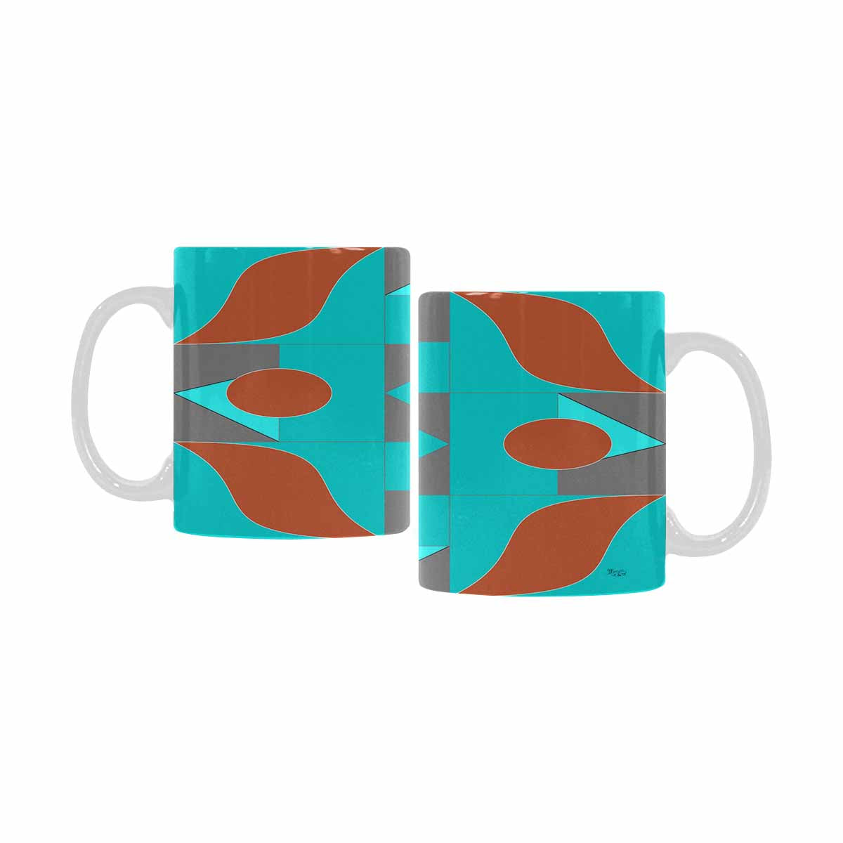 Unique Abstract design coffee mug, set 1, design 125